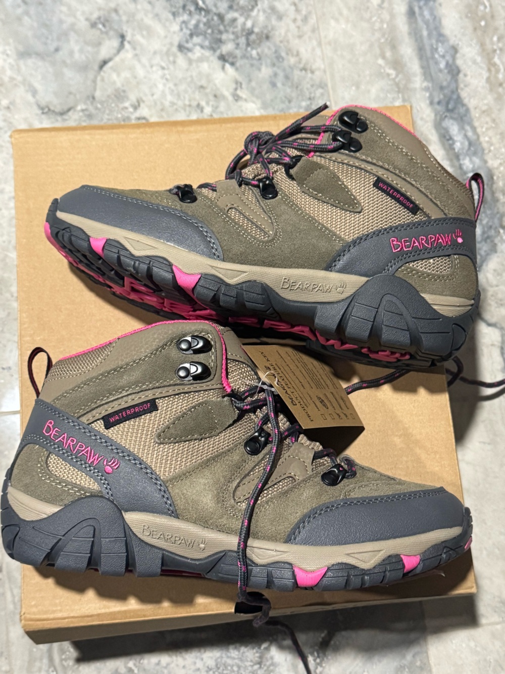 BearPaw Women's Lace-Up Hiking Boots